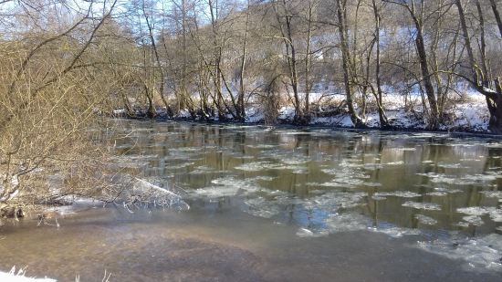 Hron v ľadovom objatí