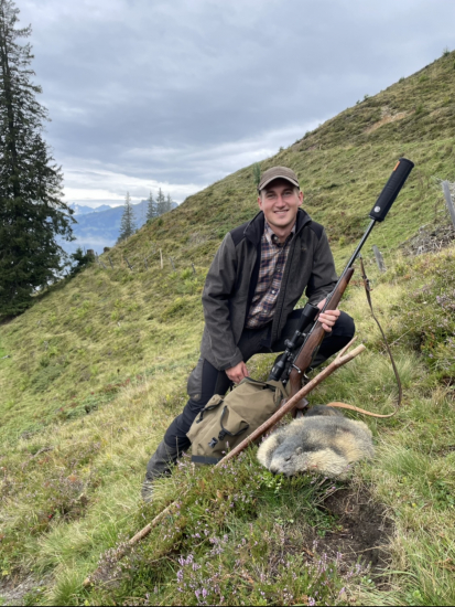 Svišť vrchovský (marmota marmota) - Rakúsko