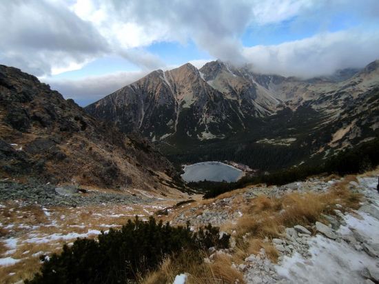 Popradské Pleso z Ostrvy