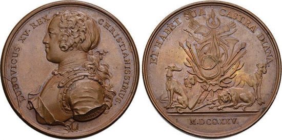 Medajla Ludovit XV