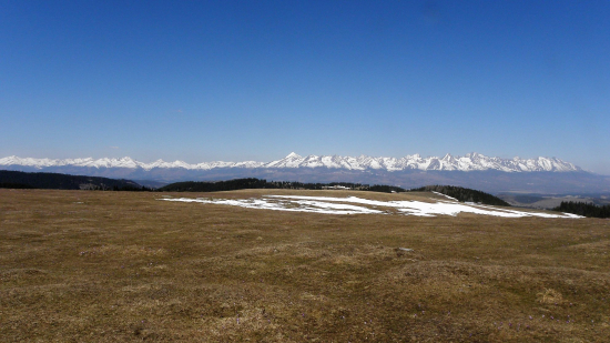 pohľad na Tatry z Liptova