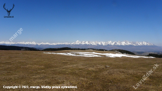 pohľad na Tatry z Liptova