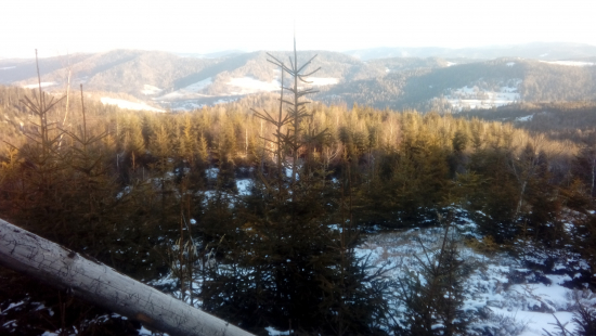 Pohlad z hranice pienap nad Relovom