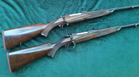 Nové zapažbení kulovnic ZKK 600 a ZG47 ve stylu Rigby, moje práce.