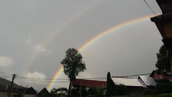 Pekná ranná dúha spríjemní ľuďom celý deň. ☺