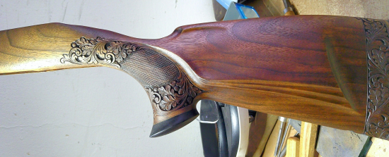 Úprava a zdobení pažby na CZ 550