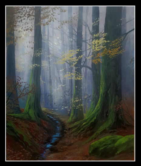 Jesenná nálada v lese.