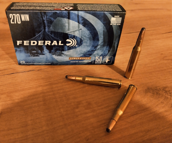 270win. Federal power schock 9,7g
