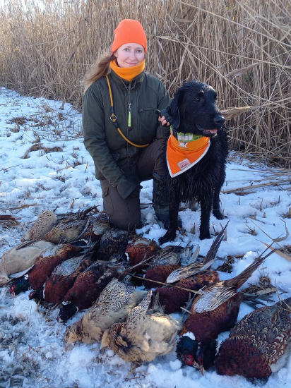 S flatom na bažantoch