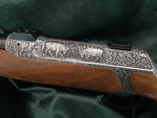 Rytina kulovnice Sauer 202, moje práce.