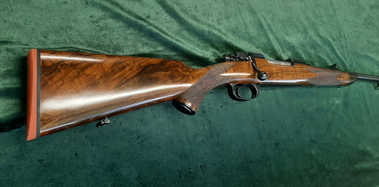 Nové zapažbení kulovnice ZG 47 ve stylu Rigby, moje práce.