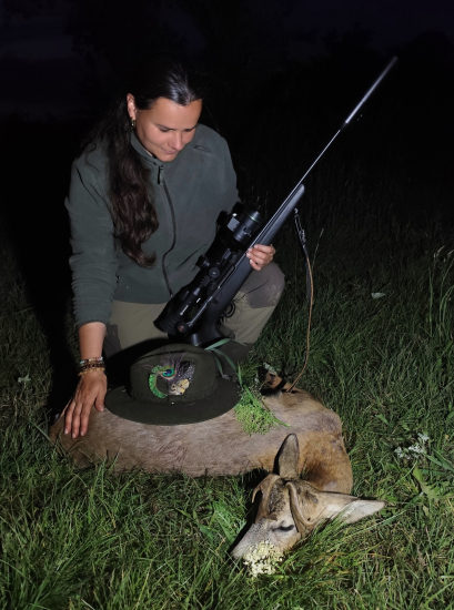 Môj včerajší raritný srnec.