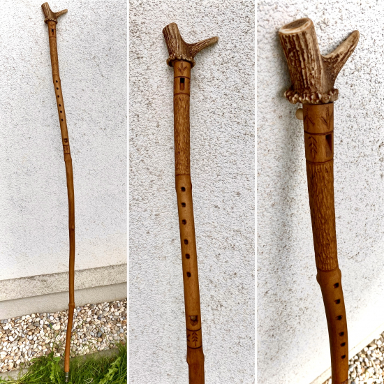 Strelecká palica s píšťalkou