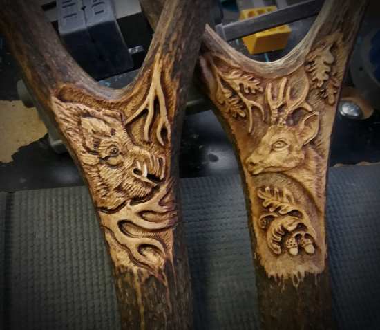 Rezby na strelecke palice.