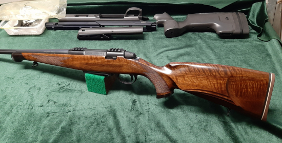 Nové zapažbení kulovnice SAKO S 20, moje práce.