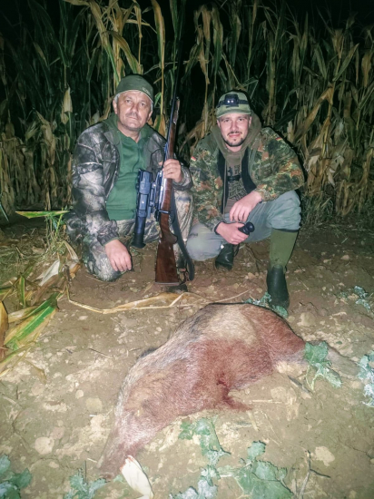 Čekaná na černou, se synem.