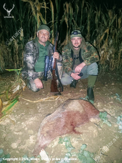 Čekaná na černou, se synem.