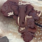 Africké pětka (reliéf z lipového dřeva, ruční práce na objednávku)