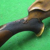 Designová úprava pažby na Cz550, doplněno parohem