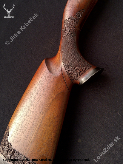 Zdobení a úprava fasády pažby CZ 550