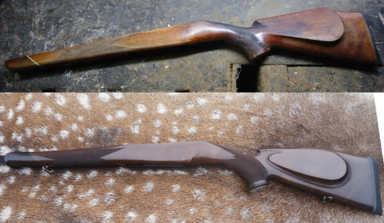 Rozsáhlá přestavba a repas staré pažby ZKK600