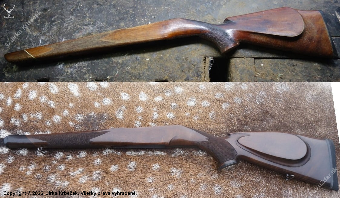 Rozsáhlá přestavba a repas staré pažby ZKK600