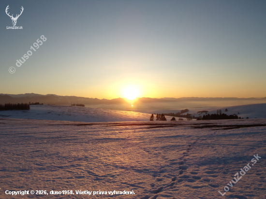 Končí  ďalší mrazivý zimný deň.