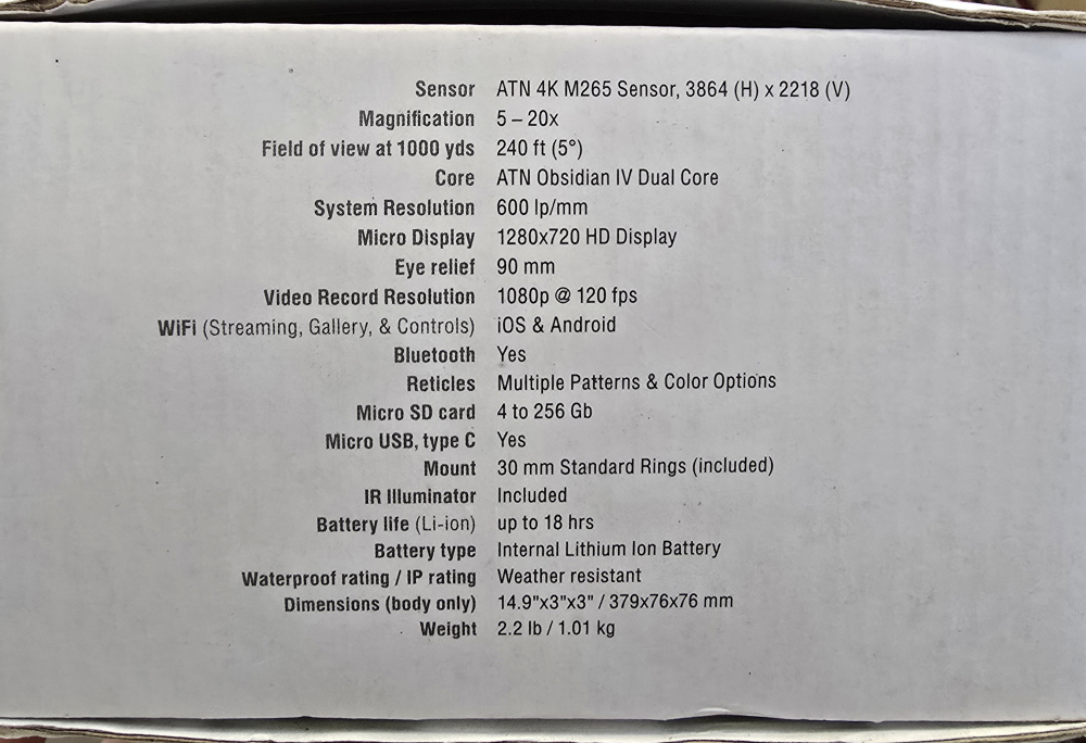✅ATN x-sight 4k pro 5-20x + príslušenstvo