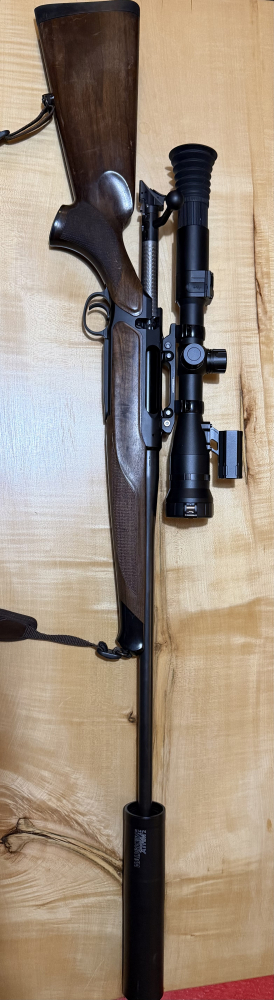 Sauer 404 kal. 8x57 IS + tlmič Hausken + montáž