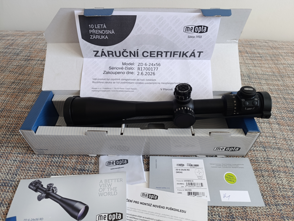 Meopta ZD 6-24 x 56 RD MOA