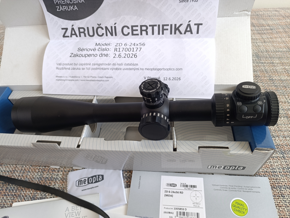 Meopta ZD 6-24 x 56 RD MOA