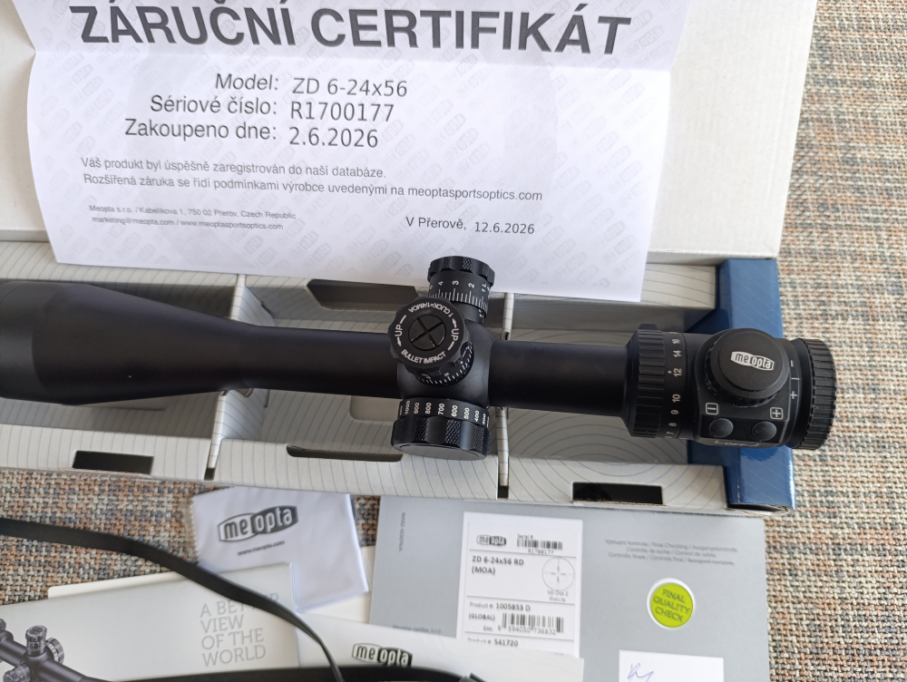 Meopta ZD 6-24 x 56 RD MOA