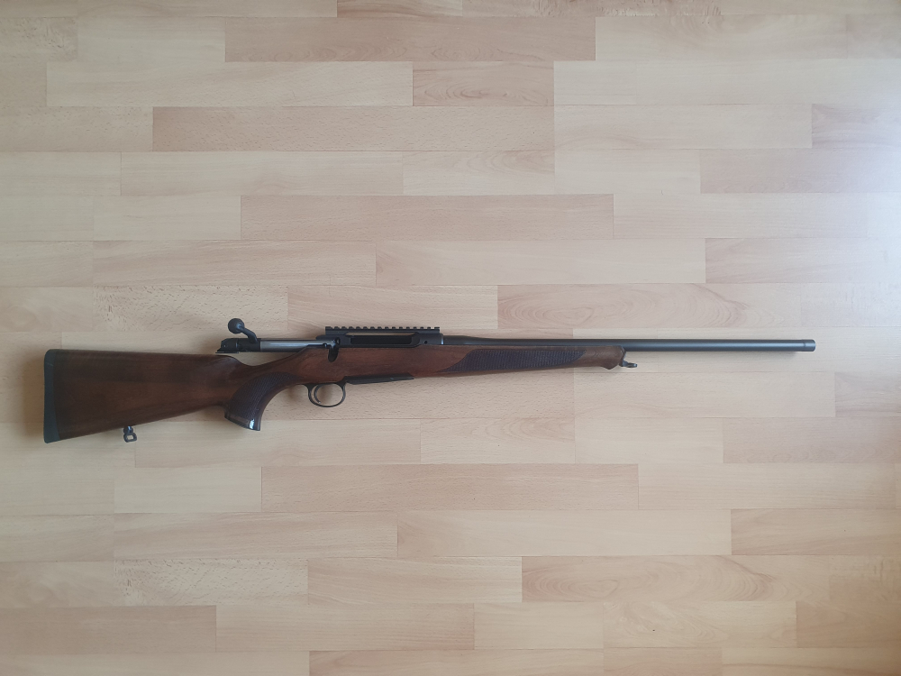 Nová guľovnica Sauer 101 (kal. 7x64) v dreve – Závit na tlmi